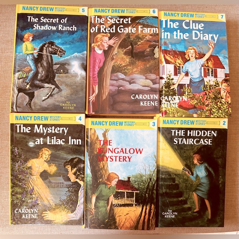 Vintage 6 - Nancy Drew Mystery Stories Book Set - Multicolor/ 2007 YR